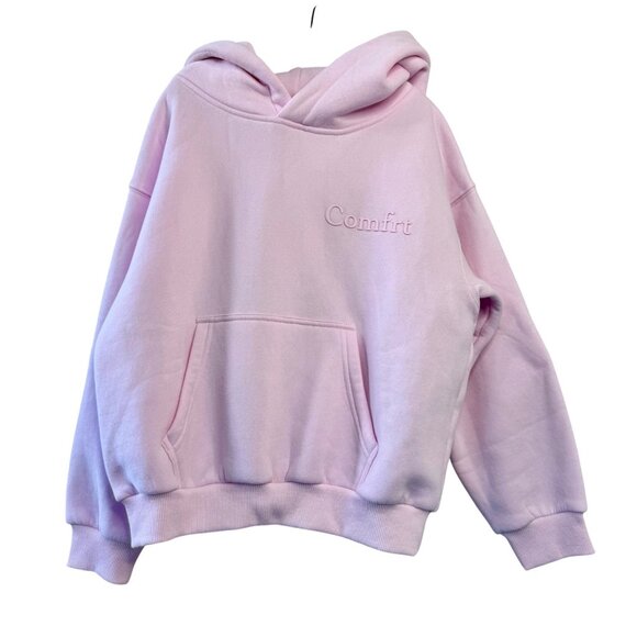 Comfrt Other - COMFRT Powder Pink Hoodie Girls S 7-8 Kids Soft Oversized Pullover Sweatshirt